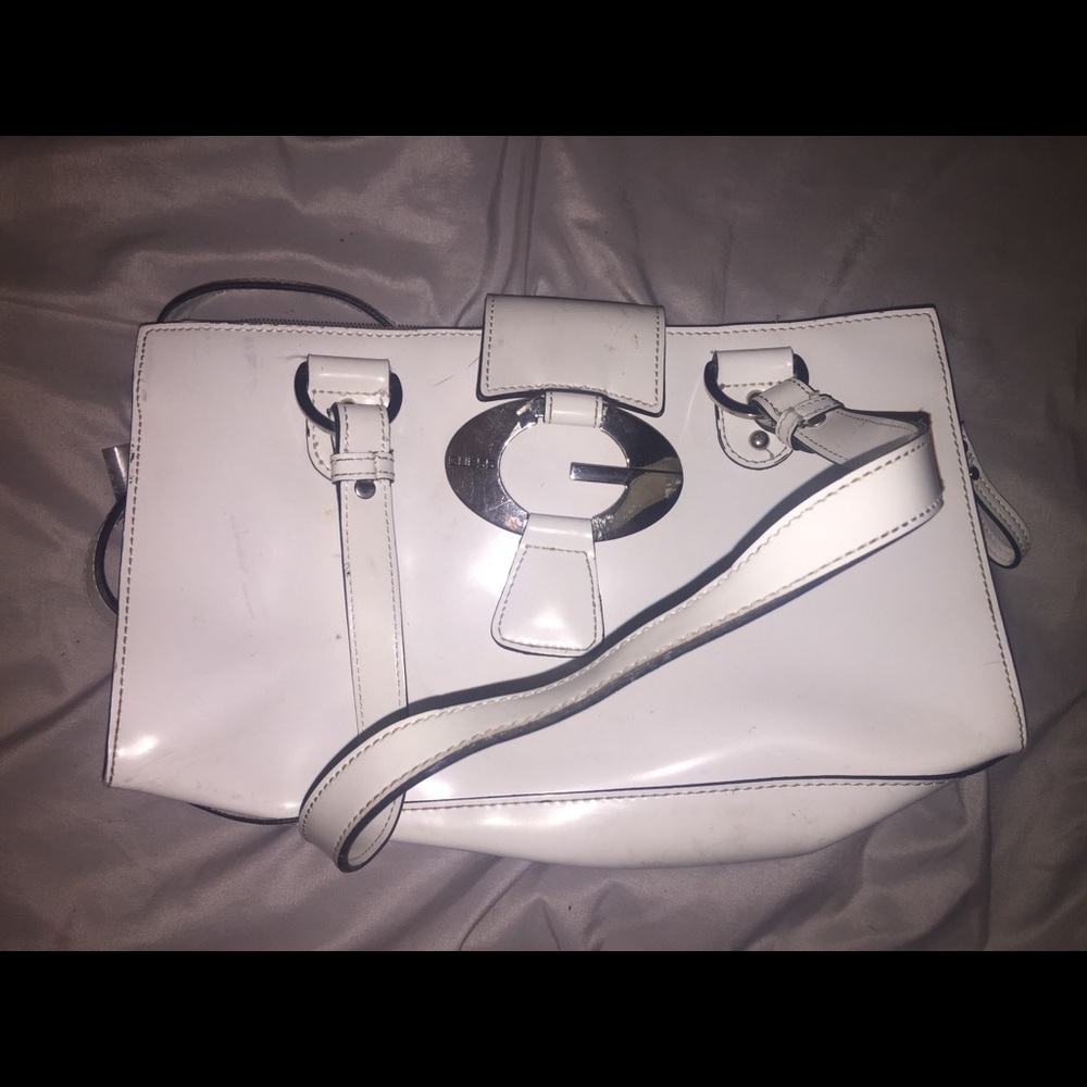 White Guess purse